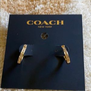 Coach Gold Hoop Earrings